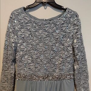 Onyx Nite Silver Maxi Dress